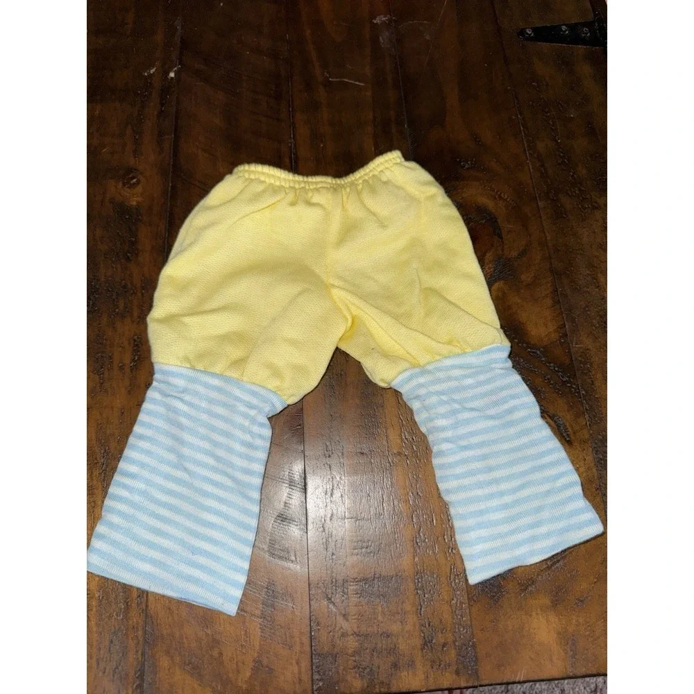 Vintage  Cabbage Patch Doll Clothes  Yellow Jogging Suit Top And Bottoms  Coleco